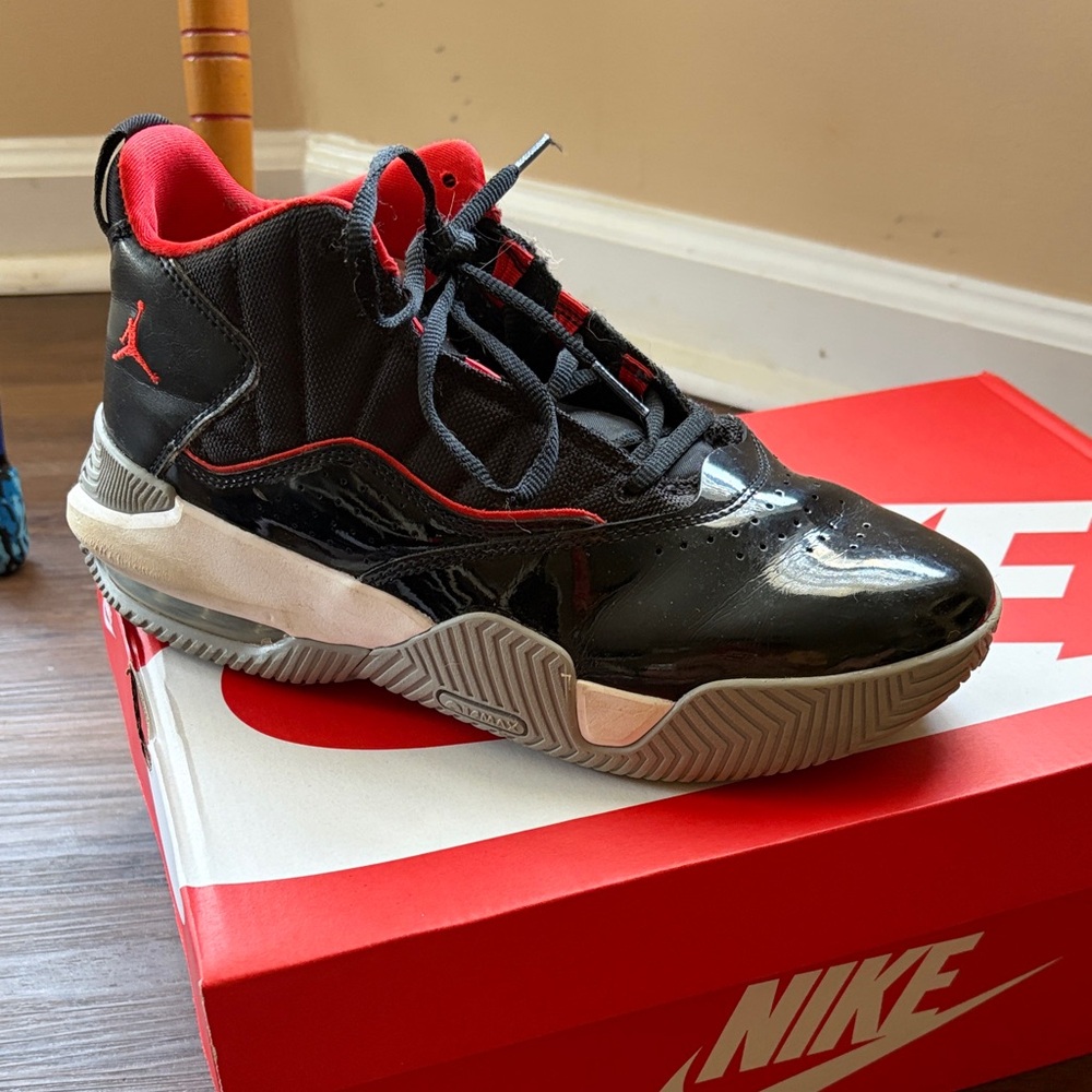 Nike Black and Red Youth Jordan’s